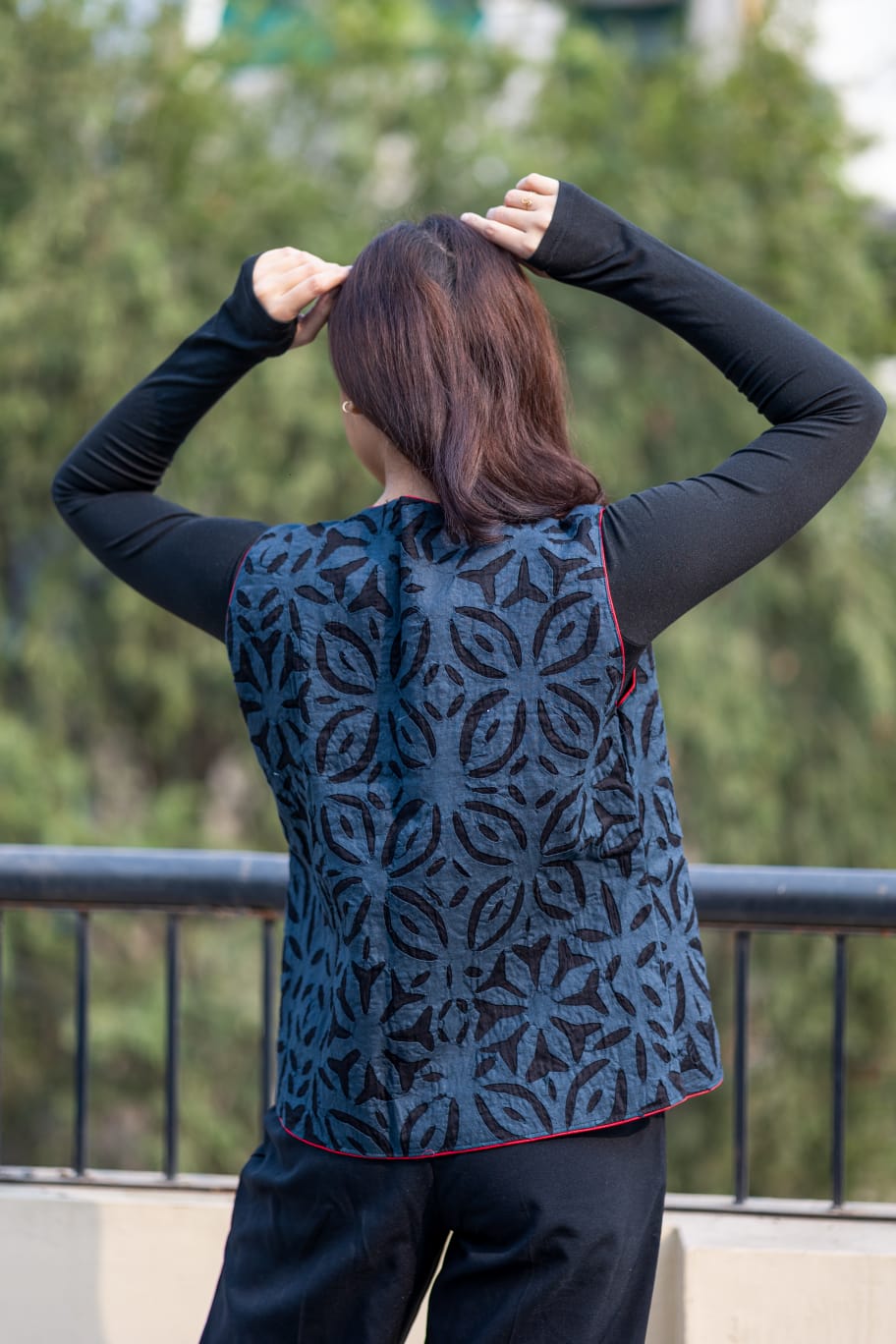 TRADITIONAL MIZO PATTERNED COTTON ETHNIC SHRUG